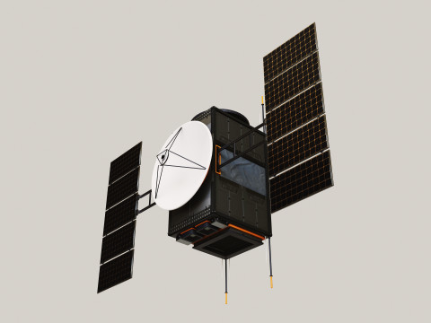 Science Probe Satellite Model 3D