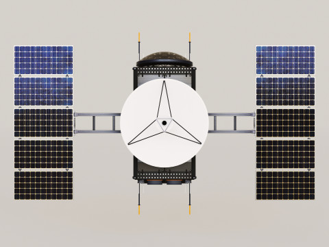 Science Probe Satellite Model 3D