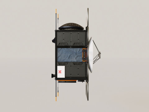 Science Probe Satellite Model 3D