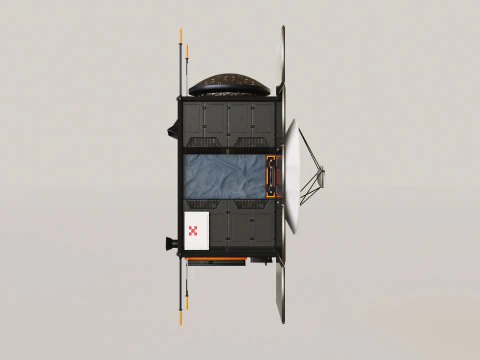 Science Probe Satellite 3D Model