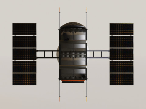 Science Probe Satellite Model 3D