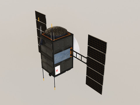 Science Probe Satellite Model 3D