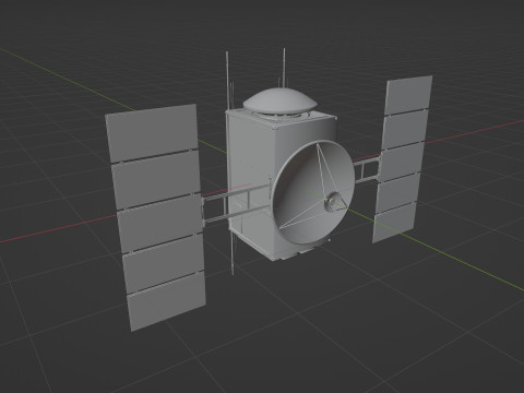 Science Probe Satellite Model 3D