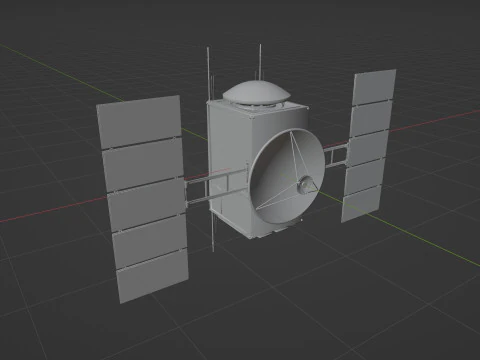 Science Probe Satellite 3D Model