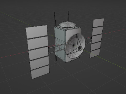 Science Probe Satellite Model 3D