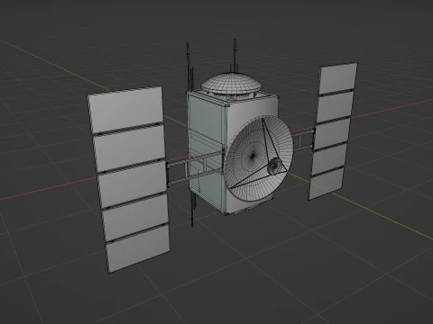 Science Probe Satellite 3D Model