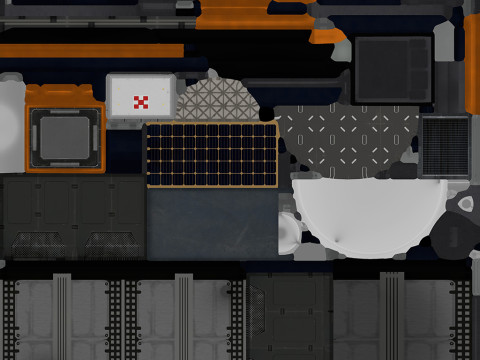 Science Probe Satellite Model 3D