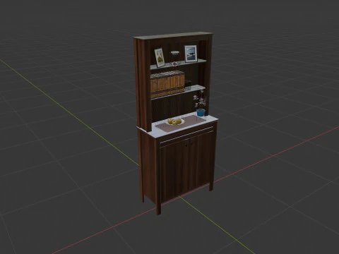 Display Cupboard 3D Model