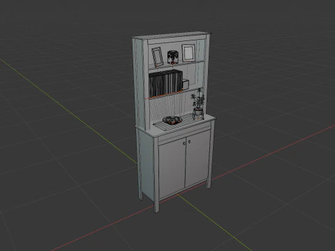Display Cupboard 3D Model