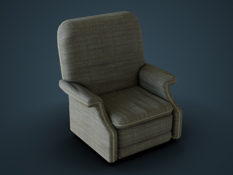 Old Side Stand and Recliner 3D मॉडल