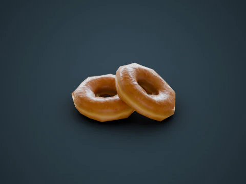 Box of Donuts 3D Model