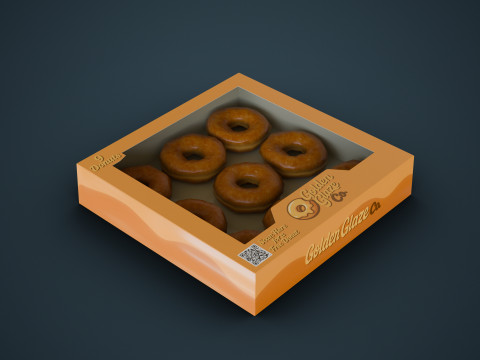 Box of Donuts Model 3D