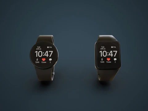 Smart Watches 3D Model