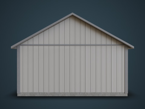 Pole Barn Garage EXTERIOR ONLY 3D मॉडल