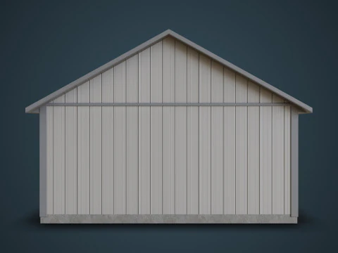 Pole Barn Garage EXTERIOR ONLY 3D Model