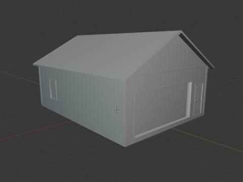 Pole Barn Garage EXTERIOR ONLY 3D मॉडल