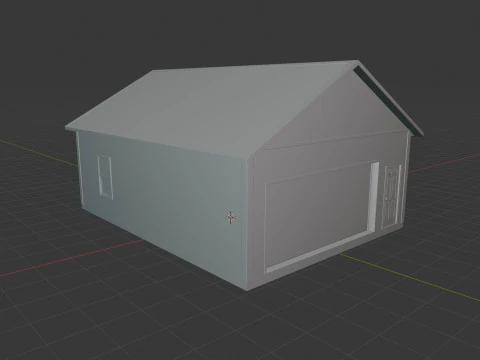 Pole Barn Garage EXTERIOR ONLY 3D Model