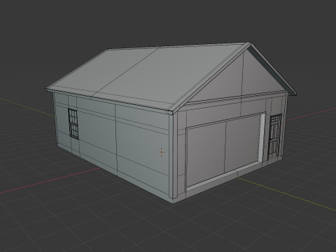 Pole Barn Garage EXTERIOR ONLY 3D मॉडल