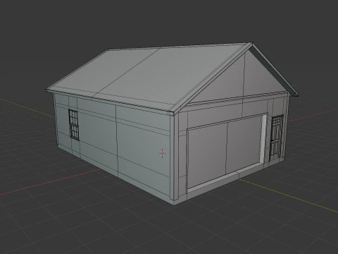 Pole Barn Garage EXTERIOR ONLY 3D Model