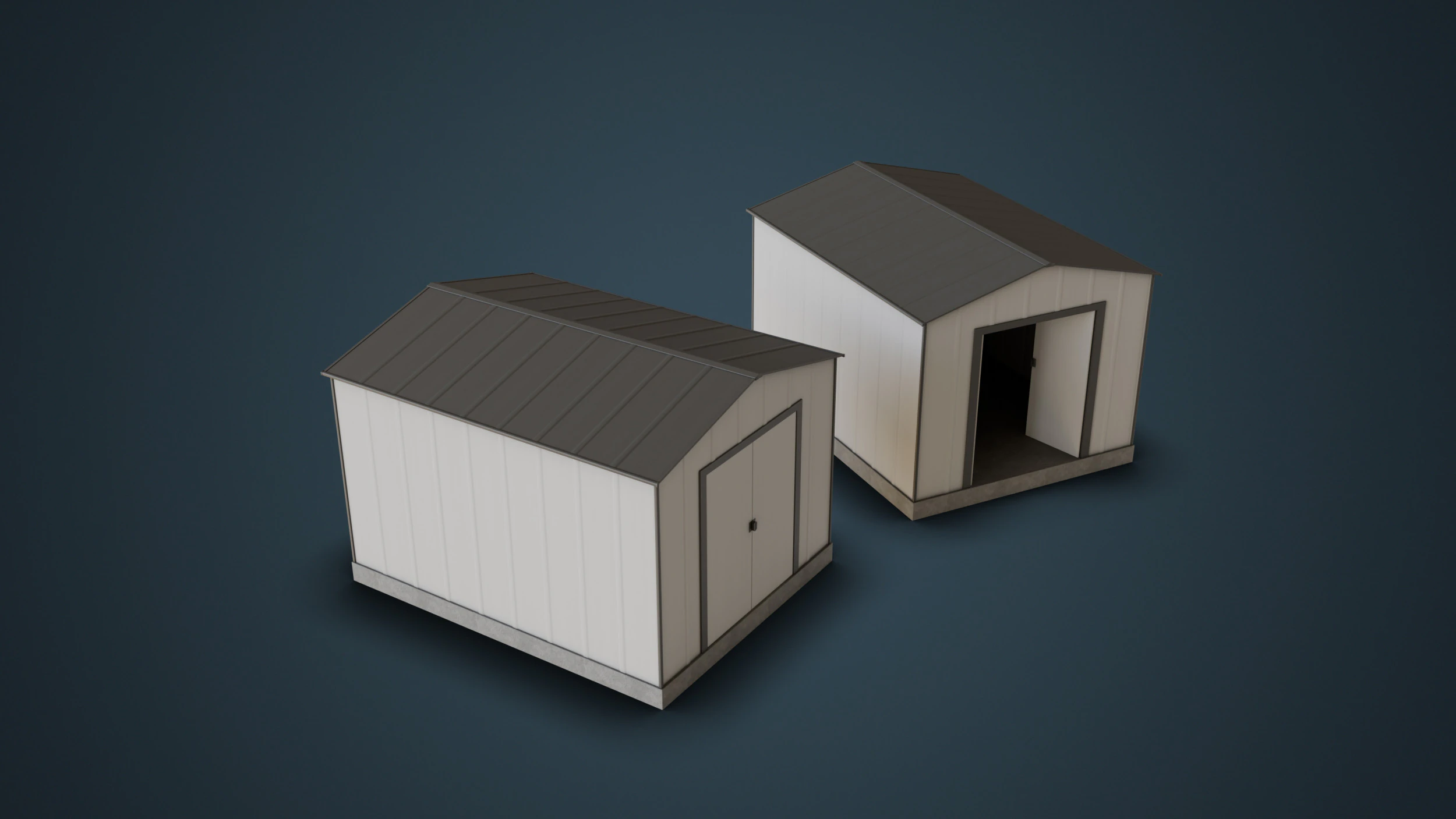 Capannone all'aperto Modello 3D .c4d .max .obj .3ds .fbx .stl .blend 