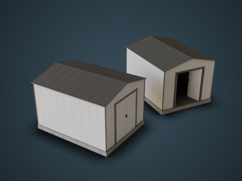 Outdoor Shed 3D Model
