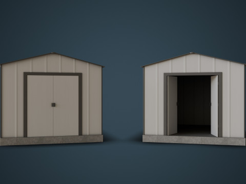 Outdoor Shed 3D Model