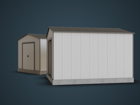 Outdoor Shed 3D Model