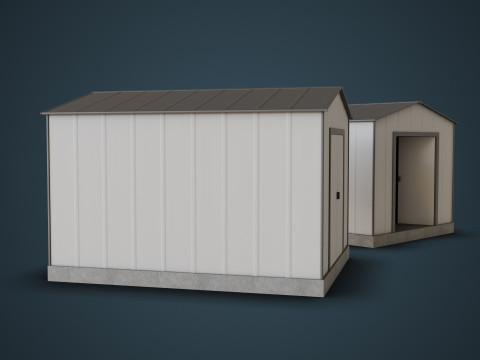 Outdoor Shed 3D Model