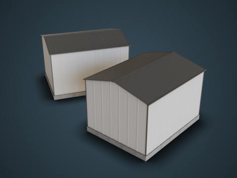 Outdoor Shed 3D Model