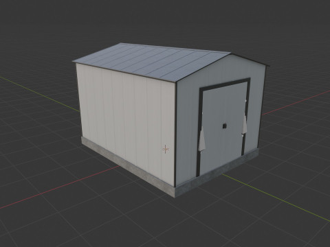 Outdoor Shed 3D Model