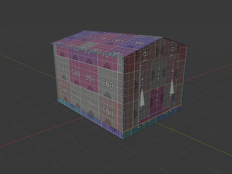 Capannone all'aperto Modello 3D