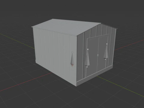 Capannone all'aperto Modello 3D