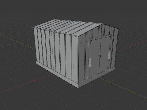 Outdoor Shed 3D Model