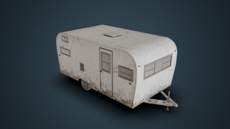 Old Camper 3D 모델 .c4d .max .obj .3ds .fbx .stl .blend