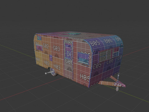 Old Camper 3D 모델
