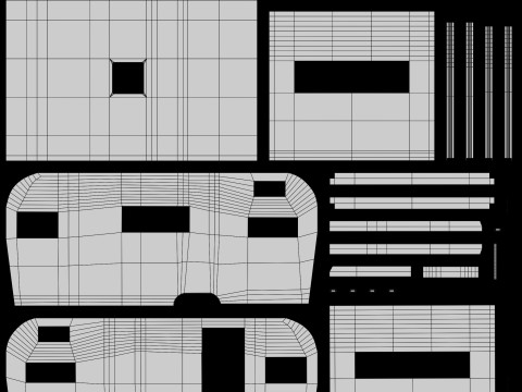 Old Camper 3D 모델