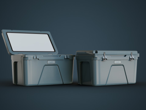 Cooler and Beers 3D Model