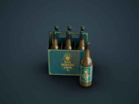 Cooler and Beers 3D Model