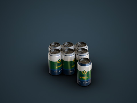 Cooler and Beers 3D Model