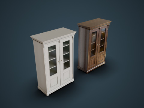China Cupboards Model 3D
