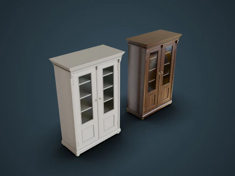 中国の食器棚 3Dモデル