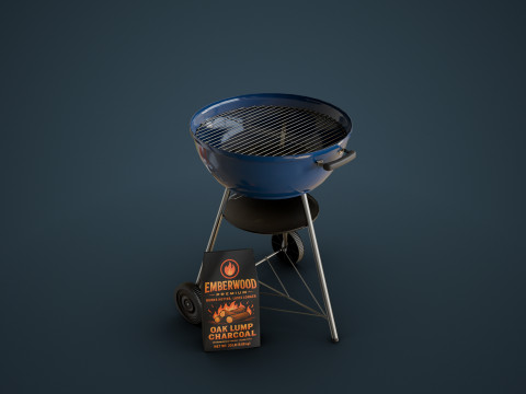Charcoal Grill 3D Modell