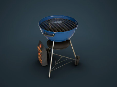 Charcoal Grill 3D Model