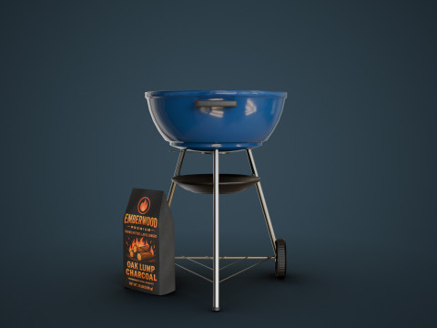 Charcoal Grill 3D Modell