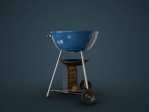 Charcoal Grill 3D Model