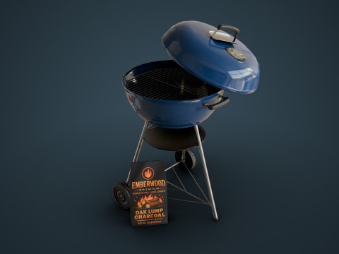 Charcoal Grill 3D Modell