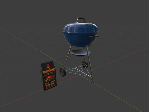 Charcoal Grill 3D Modell