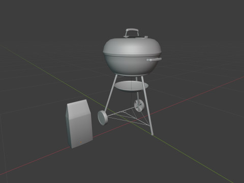 Charcoal Grill 3D Modell