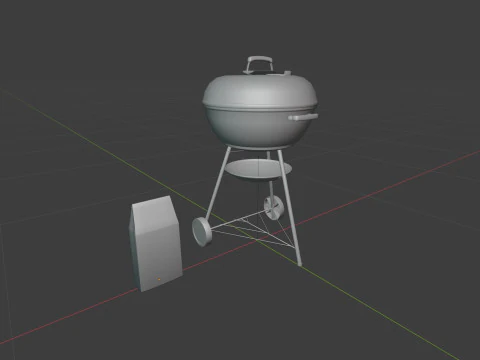 Charcoal Grill 3D Model