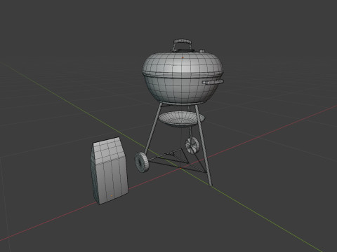 Charcoal Grill 3D Modell